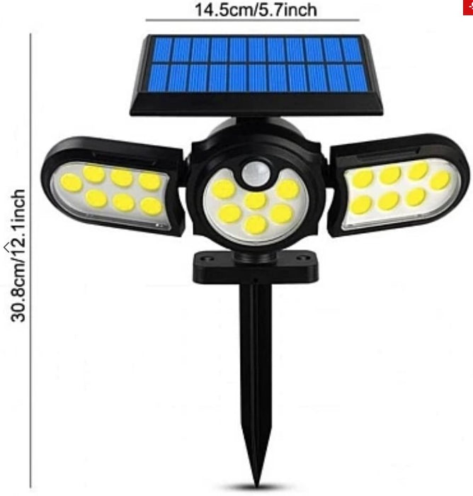 Lampa solara cu inductie SH-1206B si panou Solar Integrat 3 Capete Reglabile