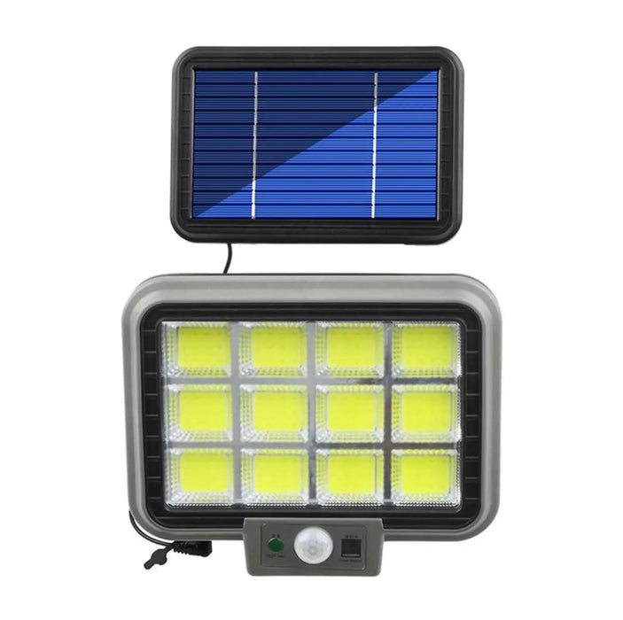 Ηλιακή λυχνία με ηλιακό πίνακα, 40w, 288 LED COB, 12 dials, με 3 τρόπους φωτισμού, τηλεπικοινωνία