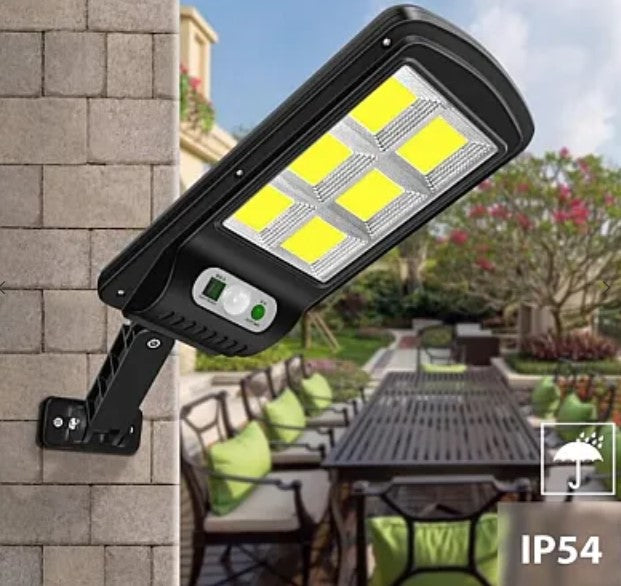 Ηλιακή λυχνία τοίχου 48 COB CL180 με 6 LED, αισθητήρα κίνησης, τοίχο