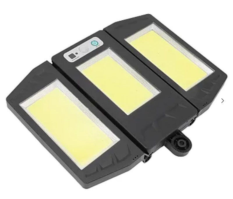 Lampa solara de perete senzor de miscare cu telecomanda TRIPLA COB pentru exterior