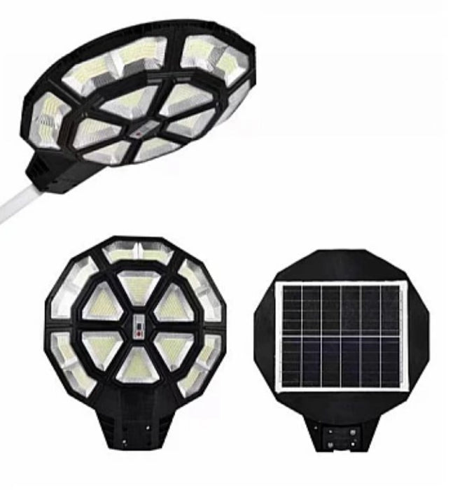 Lampa solara stradala 990 LED putere 1000W cu telecomanda ROTUNDA