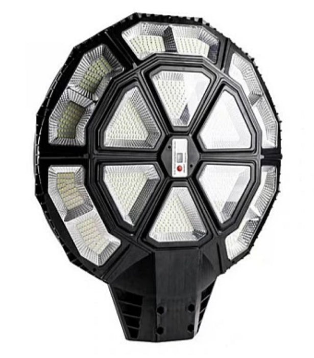 Lampa solara stradala 990 LED putere 1000W cu telecomanda ROTUNDA