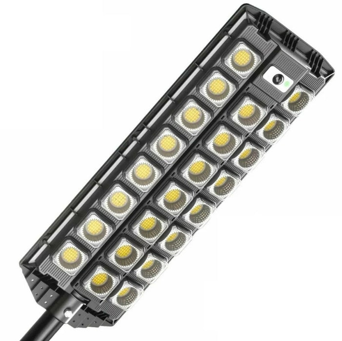 Lampa solara stradala cu 23 LED COB, senzor de miscare si telecomanda, protectie IP65, negru