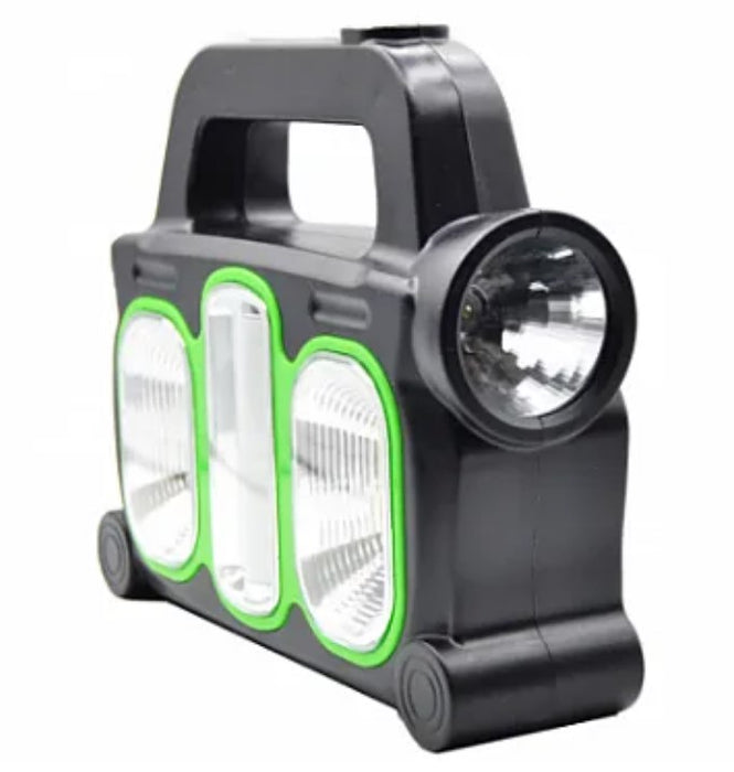 Hand Lantern/LAMP HB6168 USB 10W 600LM Solar Panel, με λαβή