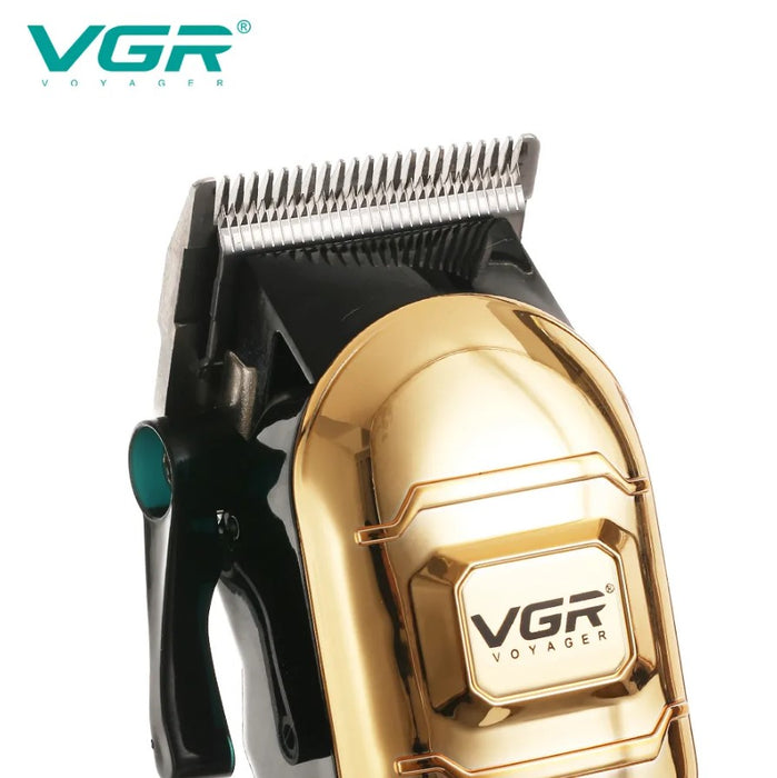 VGR VGR V-268 Professional Trimmer, Wireless, USB Loading, 10W, 4 αποστάσεις, ψηφιακή οθόνη, χρυσός