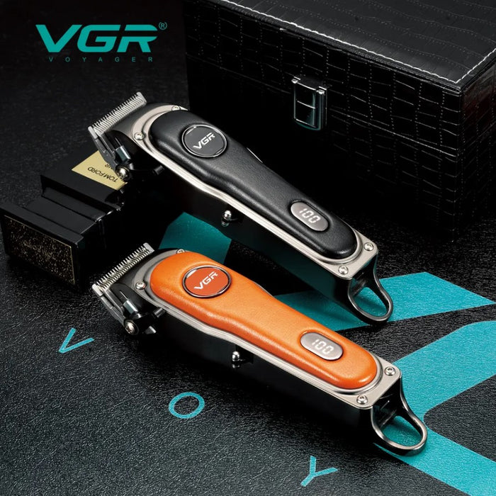 VGR VGR V-673 Professional Trimmer, Vintage Design, LED Display, Orange