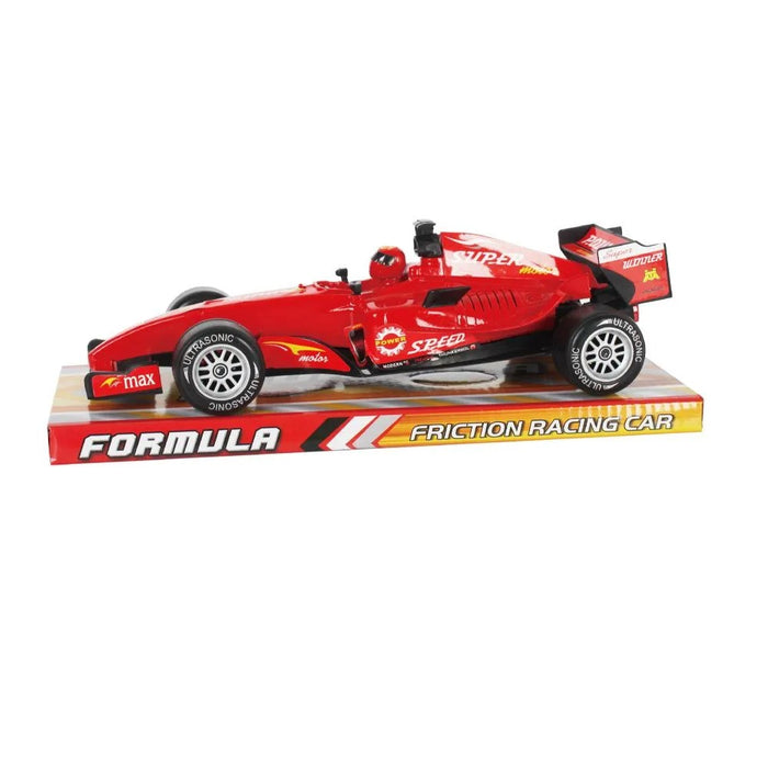 Masinuta de jucarie pentru Copii de 3 ani+, Formula F1 cu Frictiune, Sunete si Lumini, Scara 1:18, Rosu