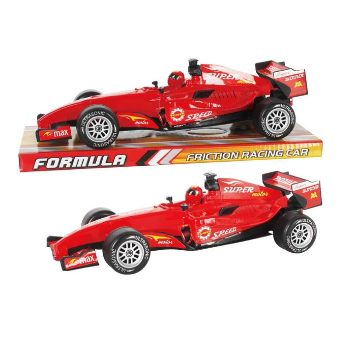 Masinuta de jucarie pentru Copii de 3 ani+, Formula F1 cu Frictiune, Sunete si Lumini, Scara 1:18, Rosu