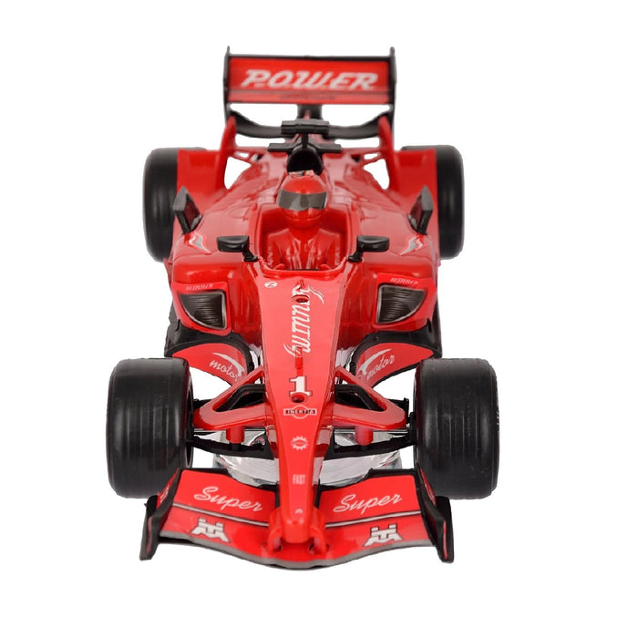 Masinuta de jucarie pentru Copii de 3 ani+, Formula F1 cu Frictiune, Sunete si Lumini, Scara 1:18, Rosu