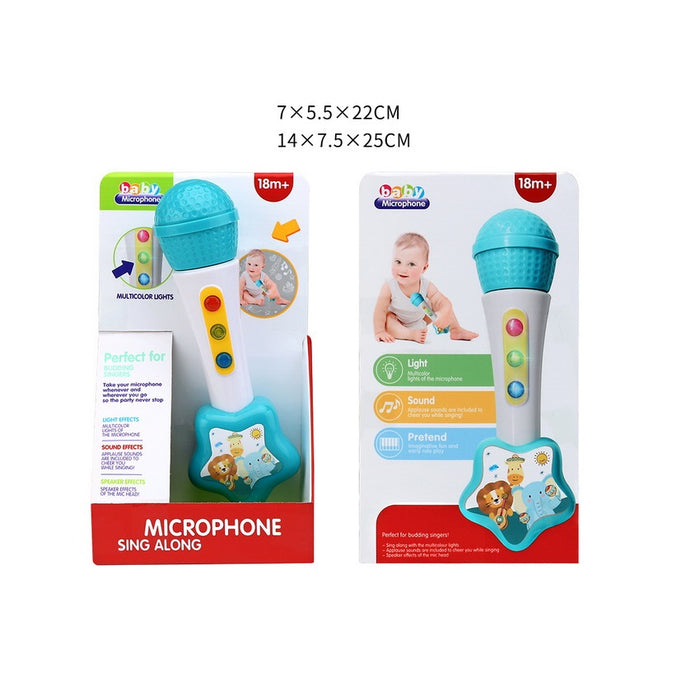 Animal Star Fun Microphone, με τραγούδια, για παιδιά 1,5 χρόνια+, λευκό μπλε