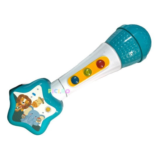 Animal Star Fun Microphone, με τραγούδια, για παιδιά 1,5 χρόνια+, λευκό μπλε