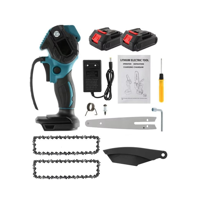 Mini Electric Sawless Saw με 2 6 -ιντσών αλυσίδες και 2 48V μπαταρίες