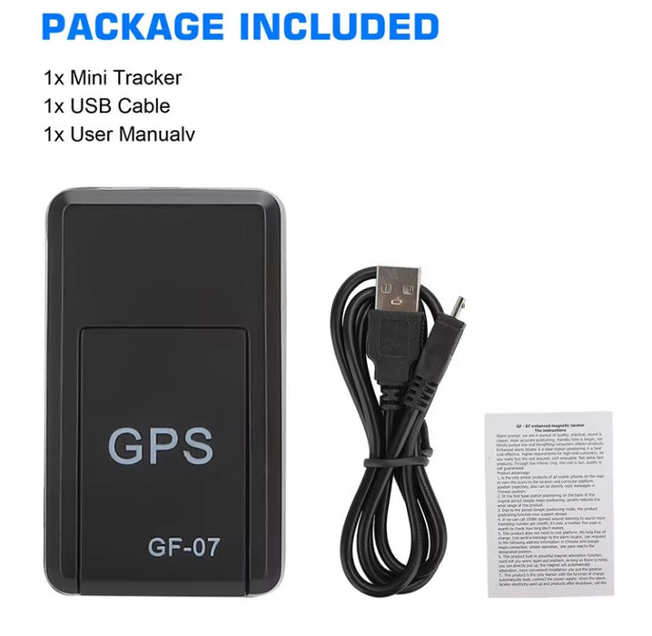 Mini GPS Tracker 3.5x2x1.4cm, συσκευή παρακολούθησης, σταθερή επιδιόρθωση μαγνήτη, χρήση κάρτας SIM, μαύρο