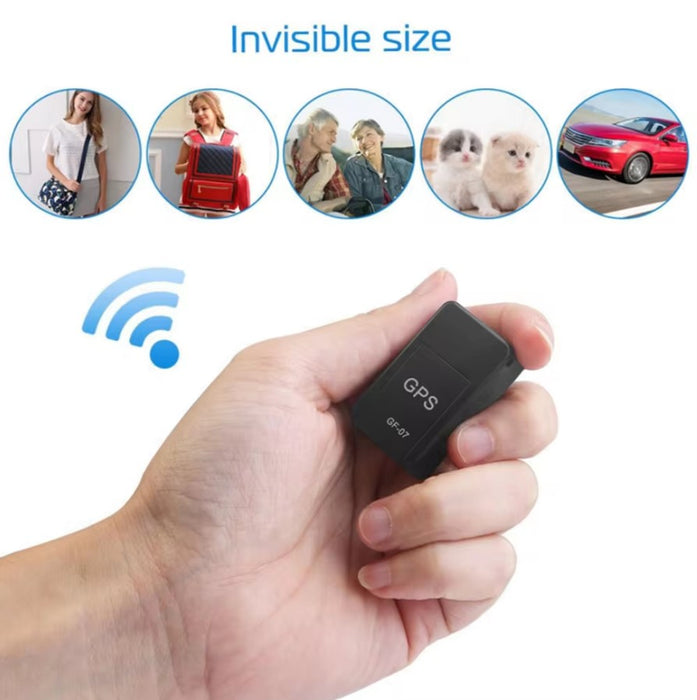 Mini GPS tracker 3.5x2x1.4cm, dispozitiv de urmarire, fixare stabila cu magnet, utilizare cu cartela SIM, negru