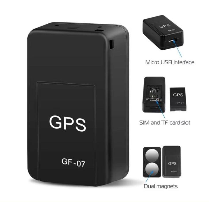 Mini GPS tracker 3.5x2x1.4cm, dispozitiv de urmarire, fixare stabila cu magnet, utilizare cu cartela SIM, negru