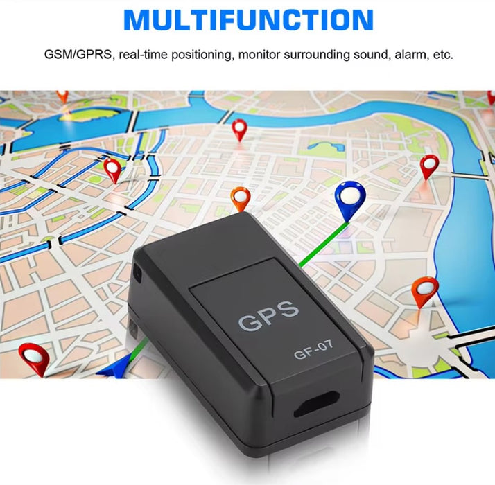 Mini GPS Tracker 3.5x2x1,4 cm, nyomkövető eszköz, stabil mágnesjavítás, SIM -kártyahasználat, fekete