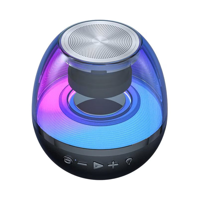 Мини преносима кутия с допълнителен бас, RGB, 360 °, HD, Bluetooth 5.0, USB Type-C, Black