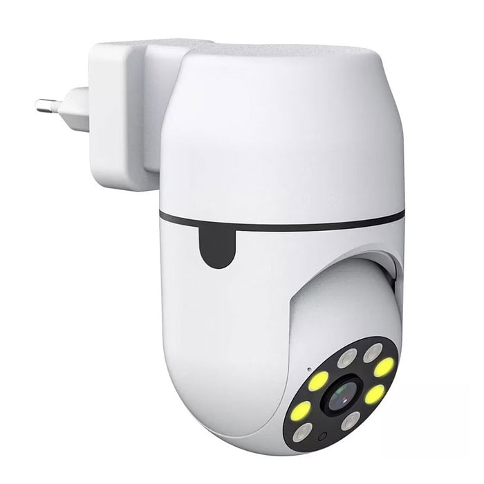 Mini Surveillance Camera, Wireless, Wifi, IR, PIR, 2 аудио, бели коне