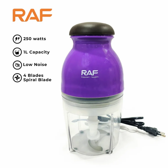 Mini Cheping Machine и миксер 2 в 1 RAF 332, 250W, 1L капацитет, лилаво