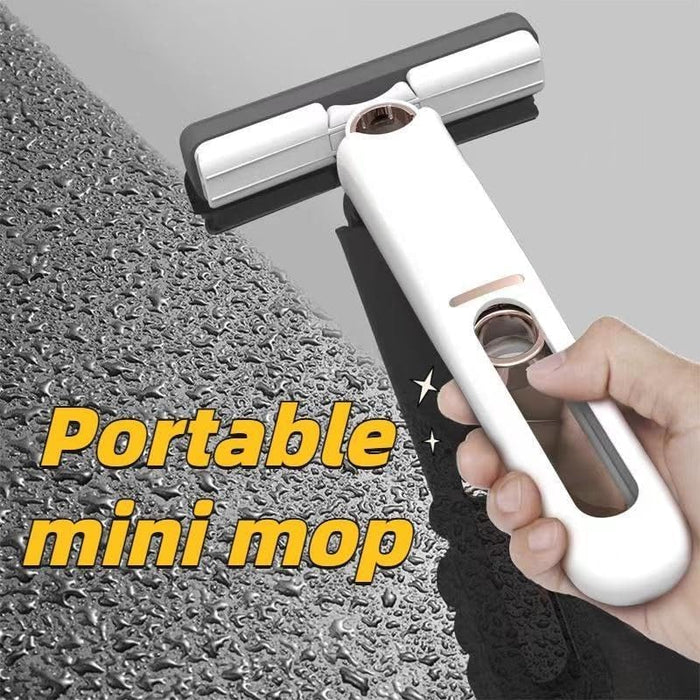 Mini mop compact si portabil pentru geam, parbriz sau praf cu maner