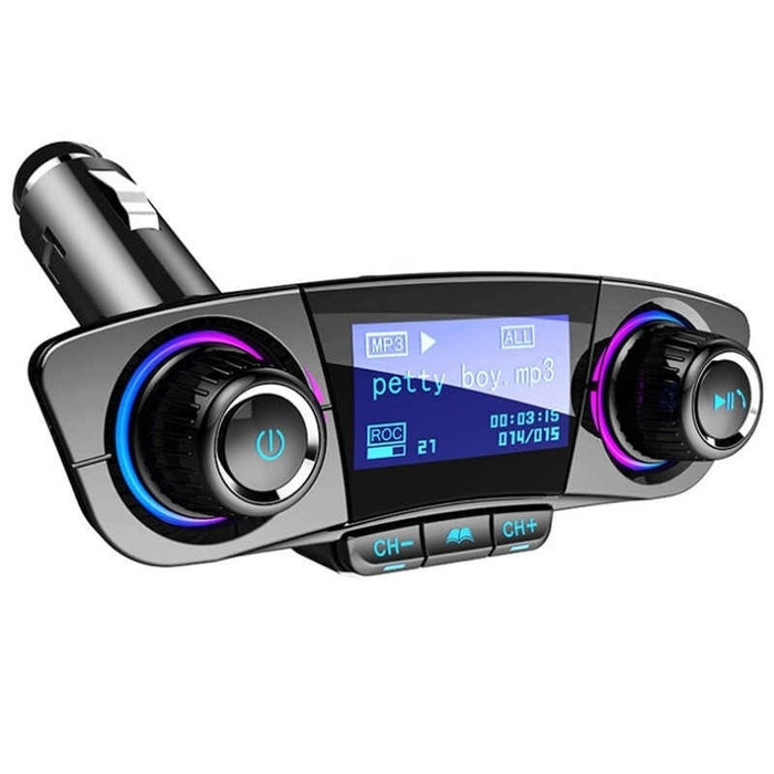 Multifunkcionális FM modulátor MP3 lejátszóval és Bluetooth -szal az autóhoz