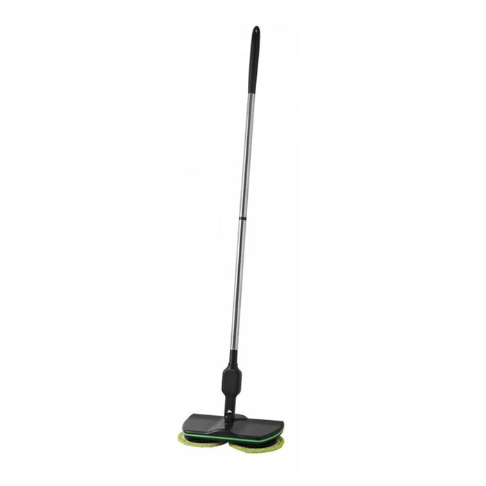 Vezeték nélküli elektromos mop, 2 mikroszálas lemez és teleszkópos fogantyú 130 cm -es, fekete