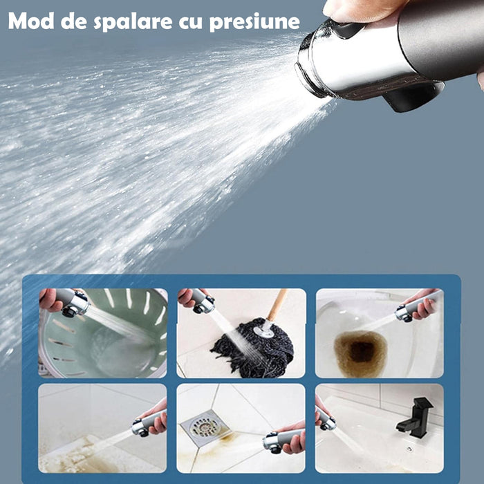 Para/Cap de dus 4in1, Perie masaj, Filtru purificare apa inclus