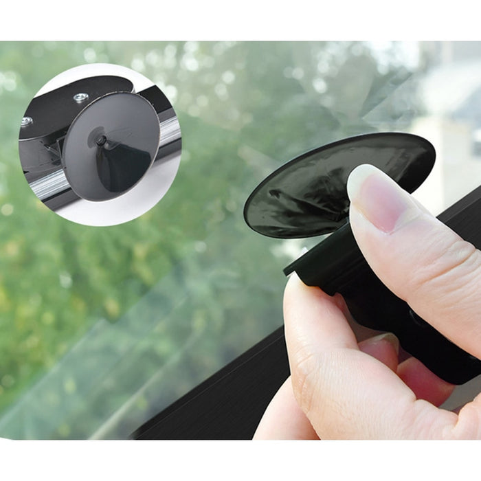 Parasolar auto retractabil pentru parbriz sau luneta, fixare cu ventuze, protectie UV