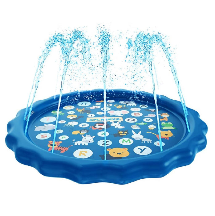 Piscina cu stropitoare pentru copii, din PVC, diametru 100cm, albastru