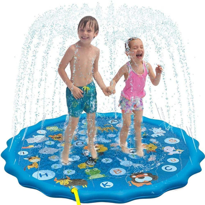 Piscina cu stropitoare pentru copii, din PVC, diametru 100cm, albastru