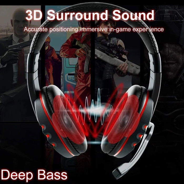 Gaming Battle Royale Ακουστικά Αικροεφαρμογιά, με 3D Surround Sound, Microphone και Bass Deep