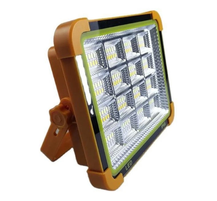 LED D9 Προβολέας με ηλιακό πίνακα, 100 W, με λειτουργία φόρτισης τηλεφώνου