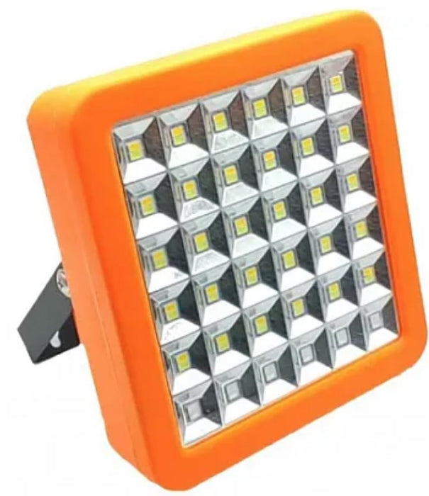 Proiector cu incarcare solara 72 Led 100 W CC012 Portocaliu