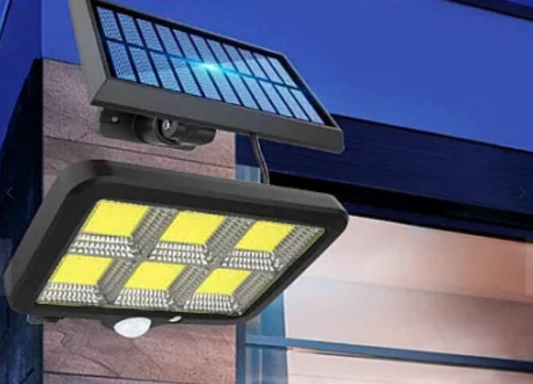 Solar Projecor 128 LED 6 COB érzékelővel és távirányítóval