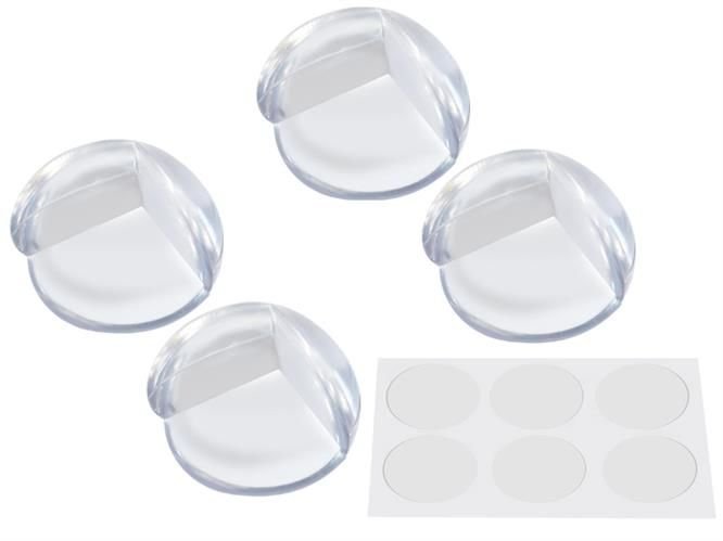 Protectii de Colt din Silicon Transparent pentru Mobila, set 4 bucati - 1 | YEO