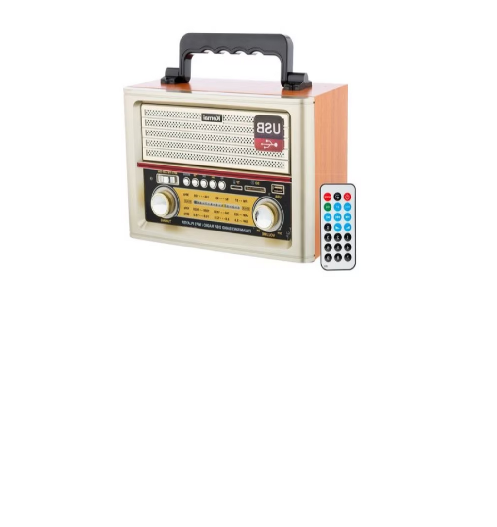 Radio AM/FM, Bluetooth cu Design Retro Modern, Telecomanda - 2 | YEO