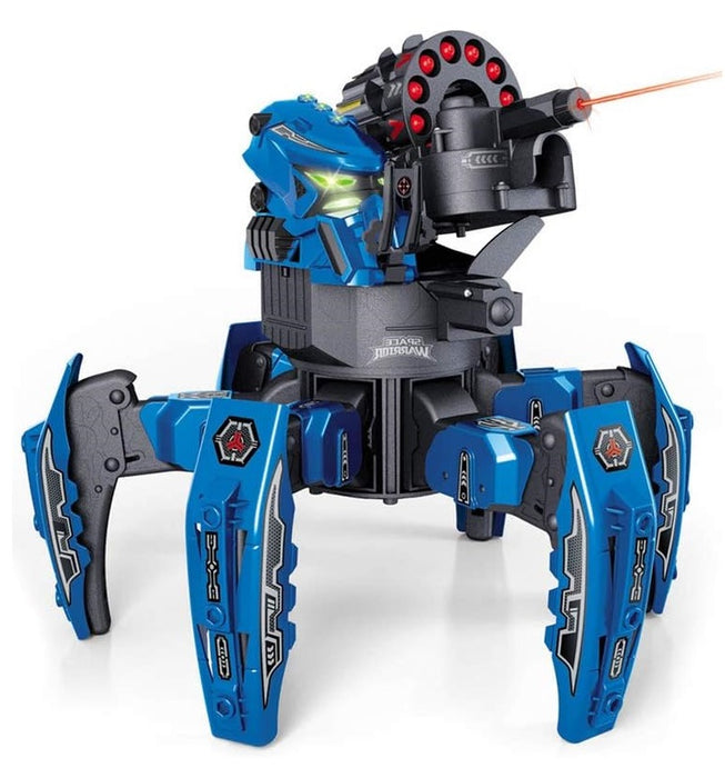 Robot Space Warrior de jucarie, Q9006 cu telecomanda, pentru copii de peste 3 ani, albastru