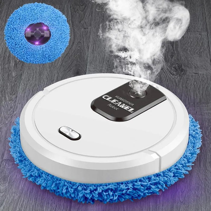 Robot curtenie Smart Mop, fara fir, cu functie de umidifcator, 2 Lavete din microfibra incluse, alb