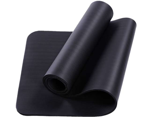 Saltea de Yoga, Pilates si Fitness, NBR Durabil, Neagra - 1 | YEO