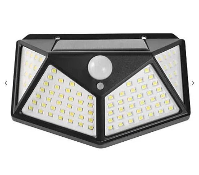 Set 2 Lampi ULTRA 100 LED Solare cu senzor de miscare si lumina 3 moduri ILUMINARE