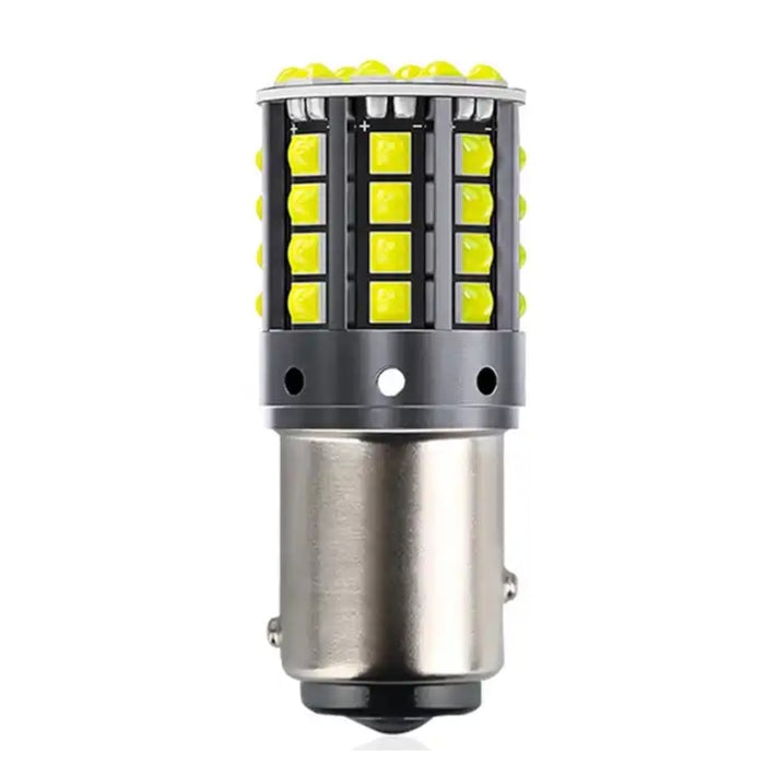 2 LED -es számú, 1156 -os autós izzó, 44 SMD LED, Canbus, 12 V, 6000K, White Light