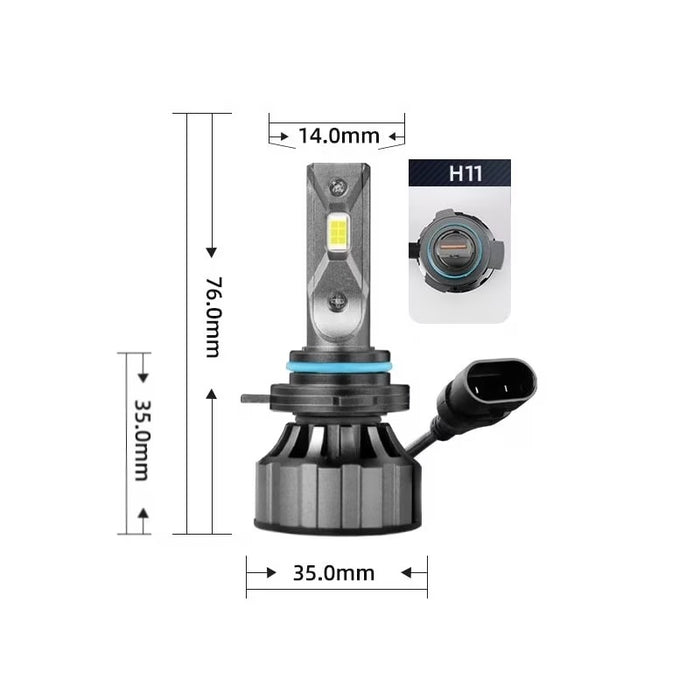 Set 2 LED LED izzók, Canbus, 120W, 12000 lumen, hiba nélkül, fehér-vörös fény