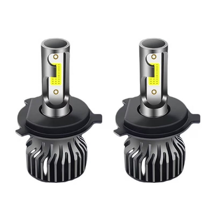 Комплект 2 LED LED крушки H4 Cob, 100W, 12000 лумена, бяло-червена светлина