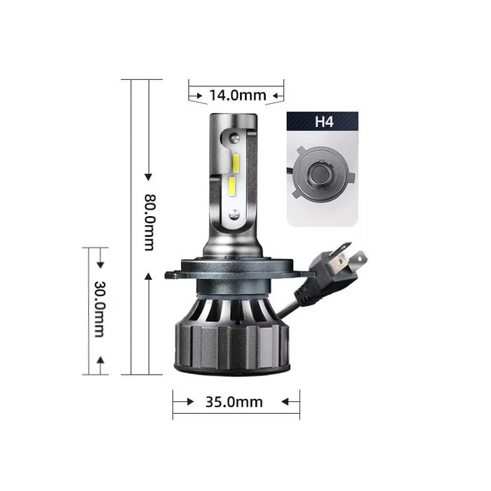 Комплект от 2 LED крушки, Canbus, 120W, без грешка, 12000lm, бяло-червена светлина