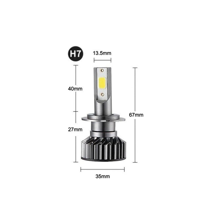 Комплект 2 LED крушки, 100W, COB, бяло-червена светлина, 12000lm