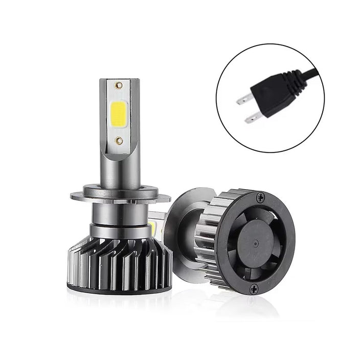 Set 2 becuri LED H7, 100W, COB, lumina alb-rece, 12000LM