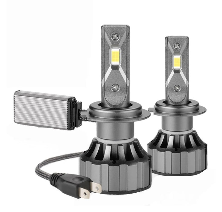 Set 2 becuri LED H7 model V20, putere 120W, Canbus, 12000Lm, 6000K, IP67