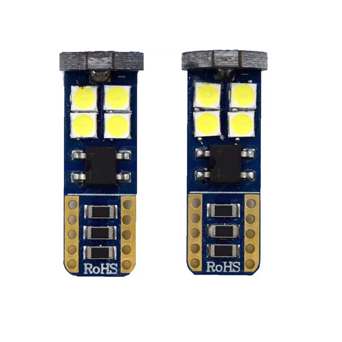 Set 2 LED T10 SMD, Canbus, 5W, 12 LED, 620 lm, 6500K, Alba-Rece