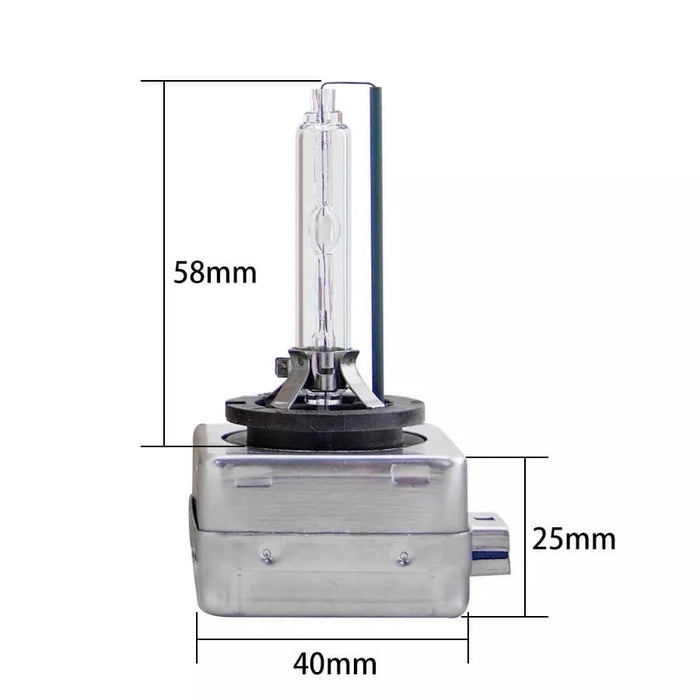 Ρυθμίστε 2 λαμπτήρες Xenon D1S 35W, 6000K, 3200LM, λευκό-κόκκινο φως