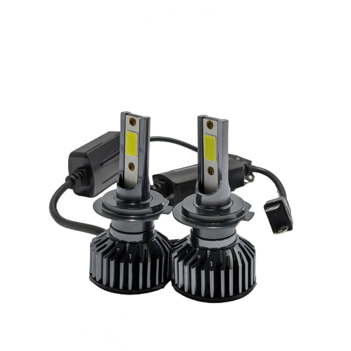 Set 2 becuri auto LED H7, 100W, COB, lumina alba-rece, 12000 lumeni, 12V